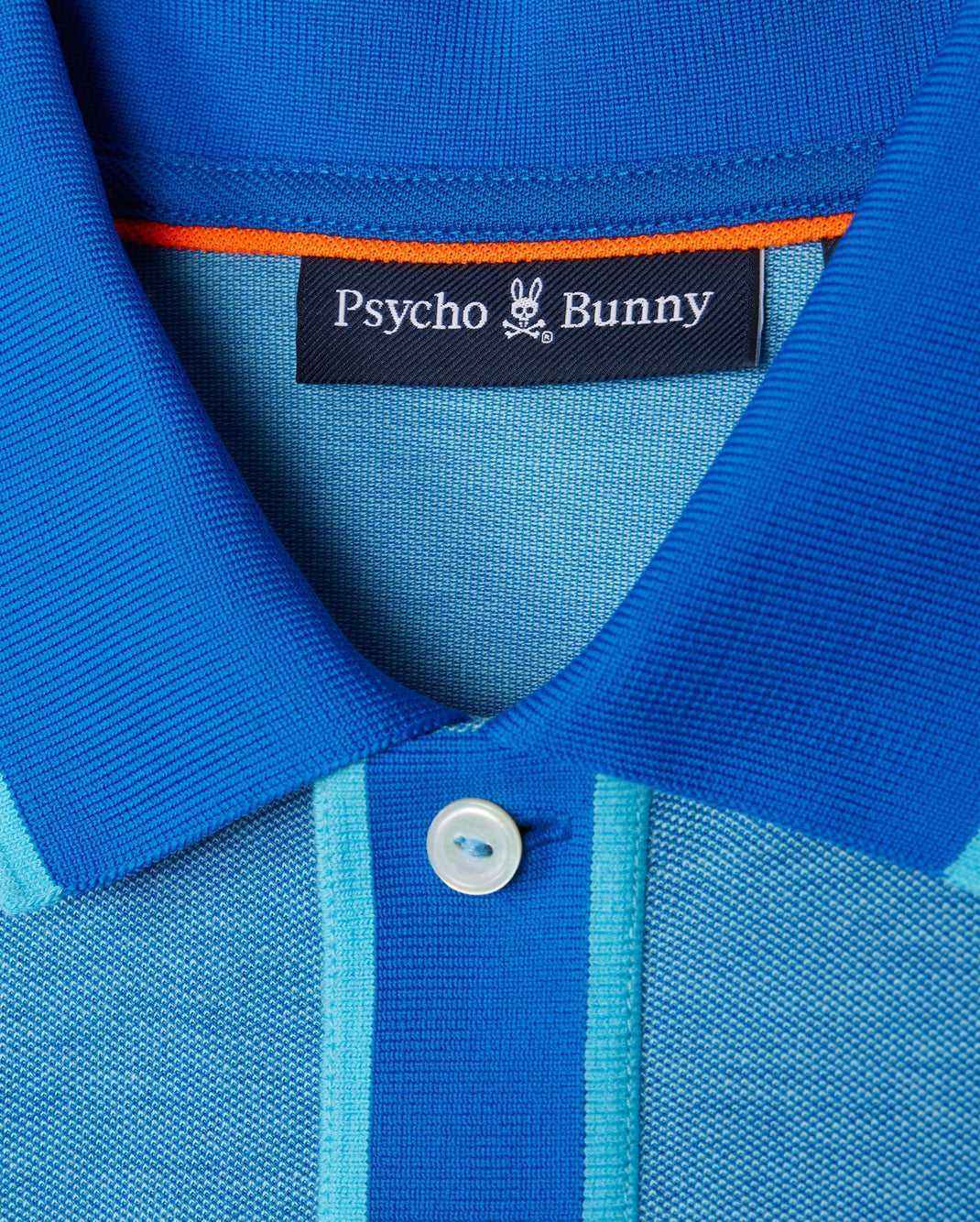 Polos Psycho Bunny Woodway Oxford Polo Aquarius Homme | EUI-49004200